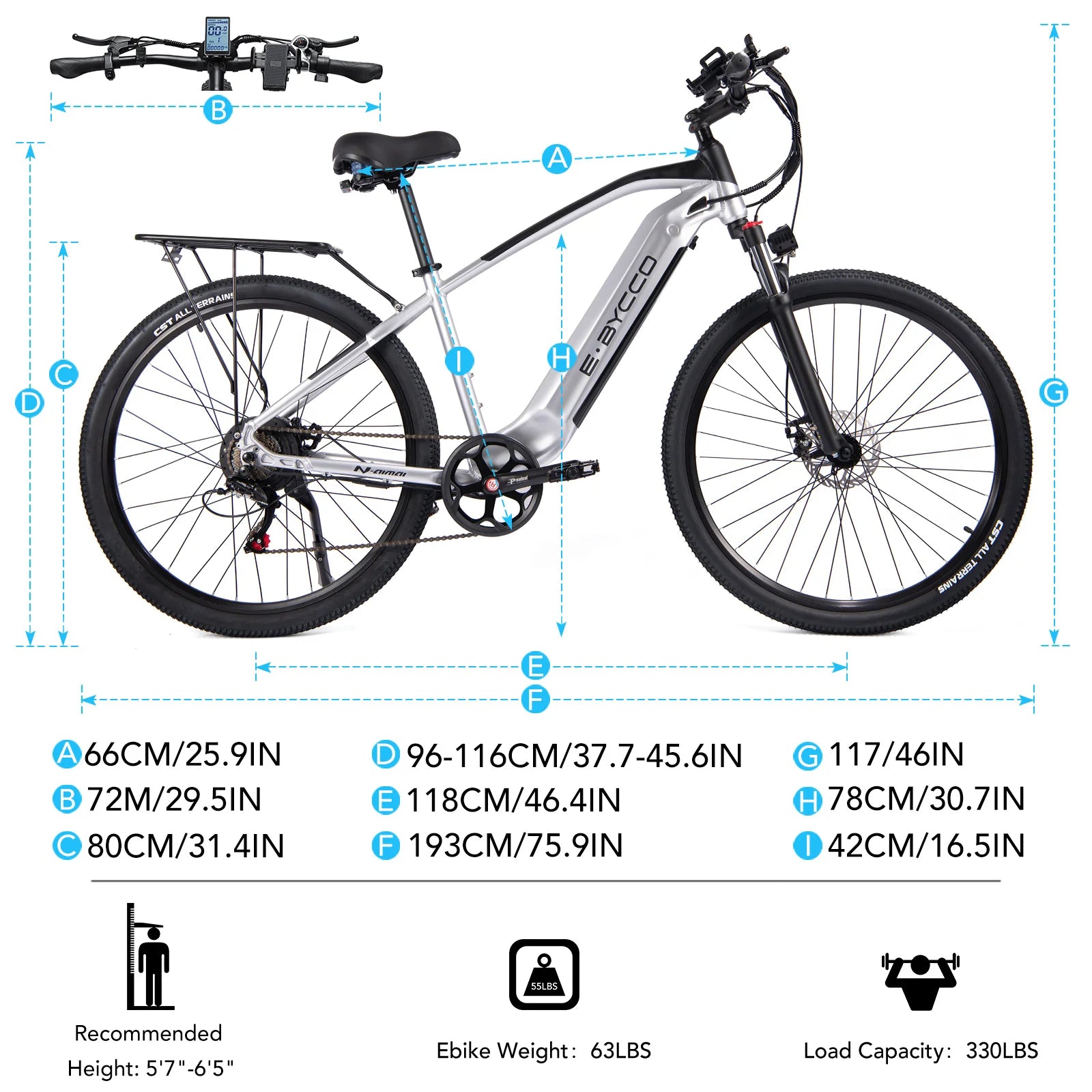 Refurbished 29" E9 750W 48V 17.5Ah Used Electric Mountain Bike